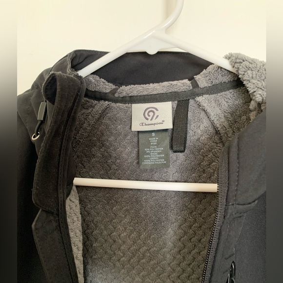 Champion Black Fleece Rain Jacket - Size Small - Picture 6 of 6